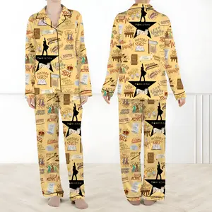Hamilton Musical Short Satin Pajamas, Broadway Theater Pajamas, Musical Sleepwear, Alexander Hamilton Pajamas Set, Hamilton Fan Gift