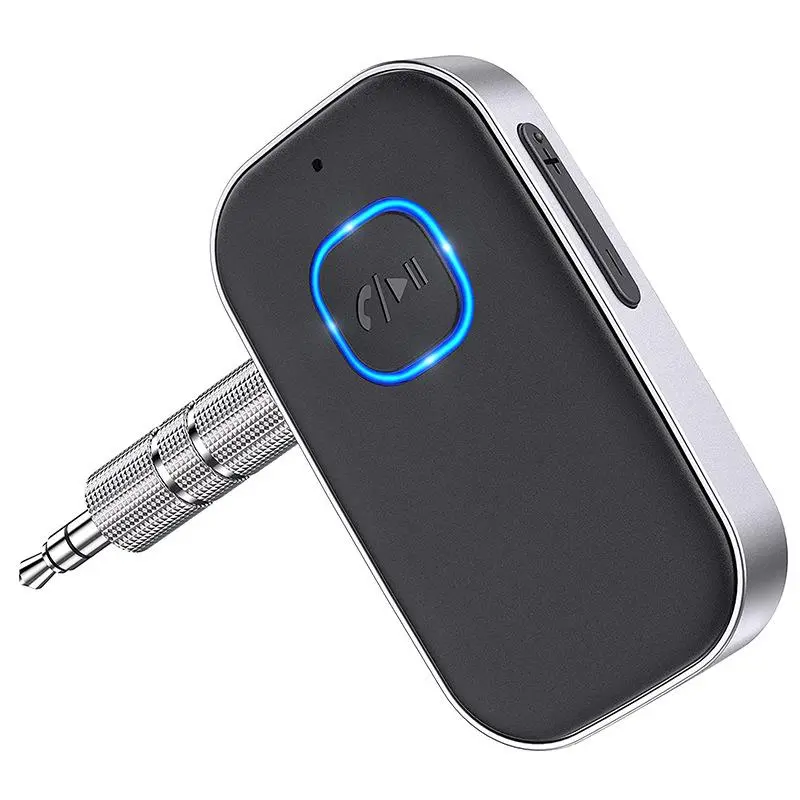 Portable Audio Receiver, Wireless Bluetooth-compatible Automotive FM Transmitter, AUX Input Bluetooth-compatible Sound Adapter for Car