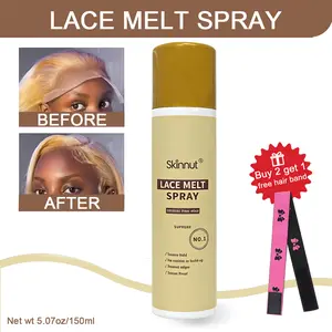 Lace Melting Spray for Ashy Lace - Sweat-Proof & Slay-Proof Haircare Spray Strong adhesion, perfect invisible melting spray for lace wig fit5.07 oz / 150 ml. Seamless Natural Appearance