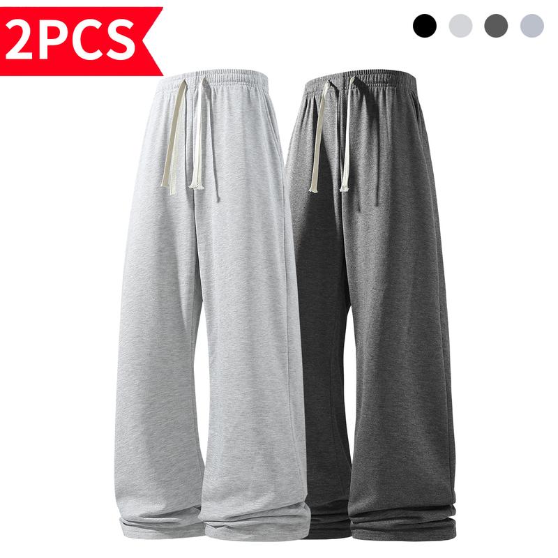 Men’s Wide Leg Sweatpants Value Pack - Baggy Relaxed Fit Joggers - Comfortable Fleece Casual Pants for Gym and Streetwear - Essential Daily Wear