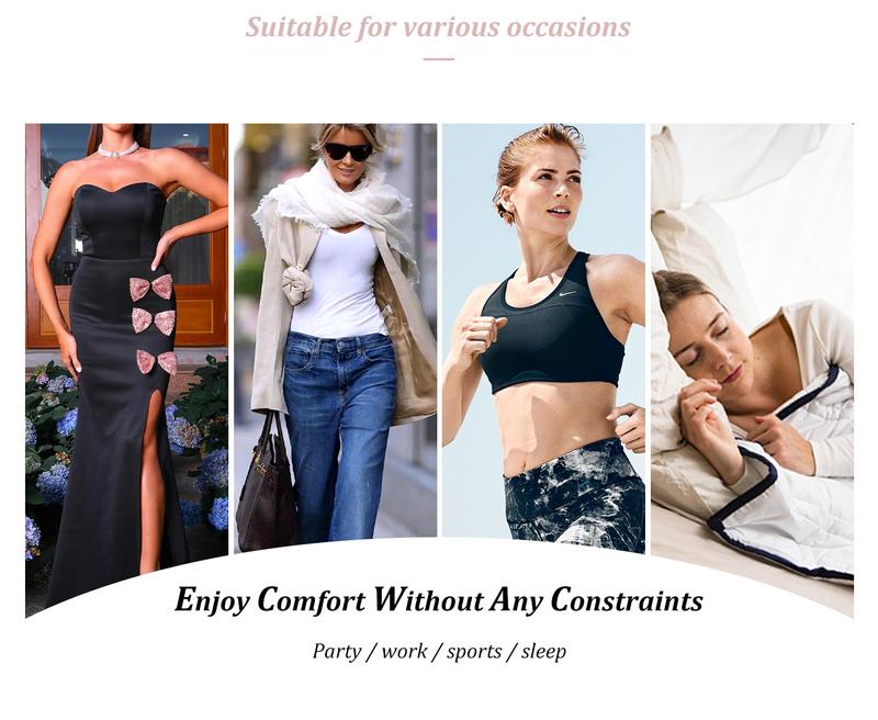 Women's Black jelly bras No Underwire T-Shirt bra Seamless Comfortable Soft Wireless Basic Bridal One Piece Minimalist Everyday Wear with Adjustable Straps Vneck Breathable push up bra