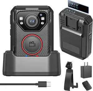 Police Body Camera, 1080P HD Body Worn Camera, 64G & IP68, GPS Enabled Body Cam with APP, 12Hours Battery, Night Vision, Video Recorder for Law Enforcement