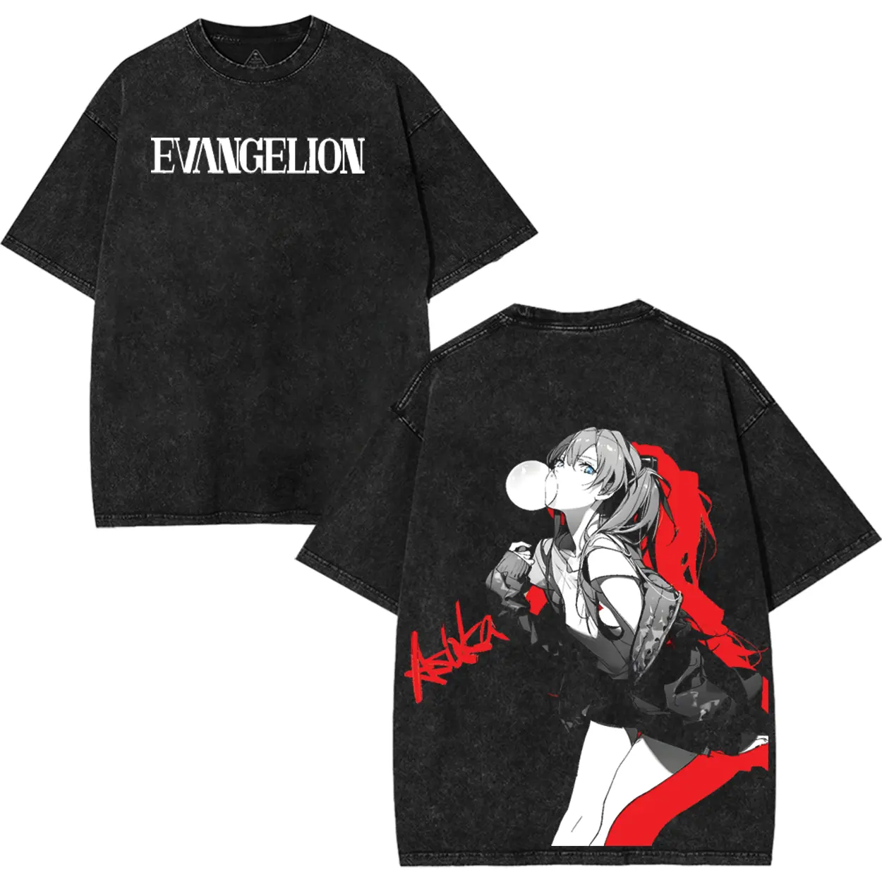 ASUKA LANGLEY SORYU EVANGELION Vintage Oversized Double Sided