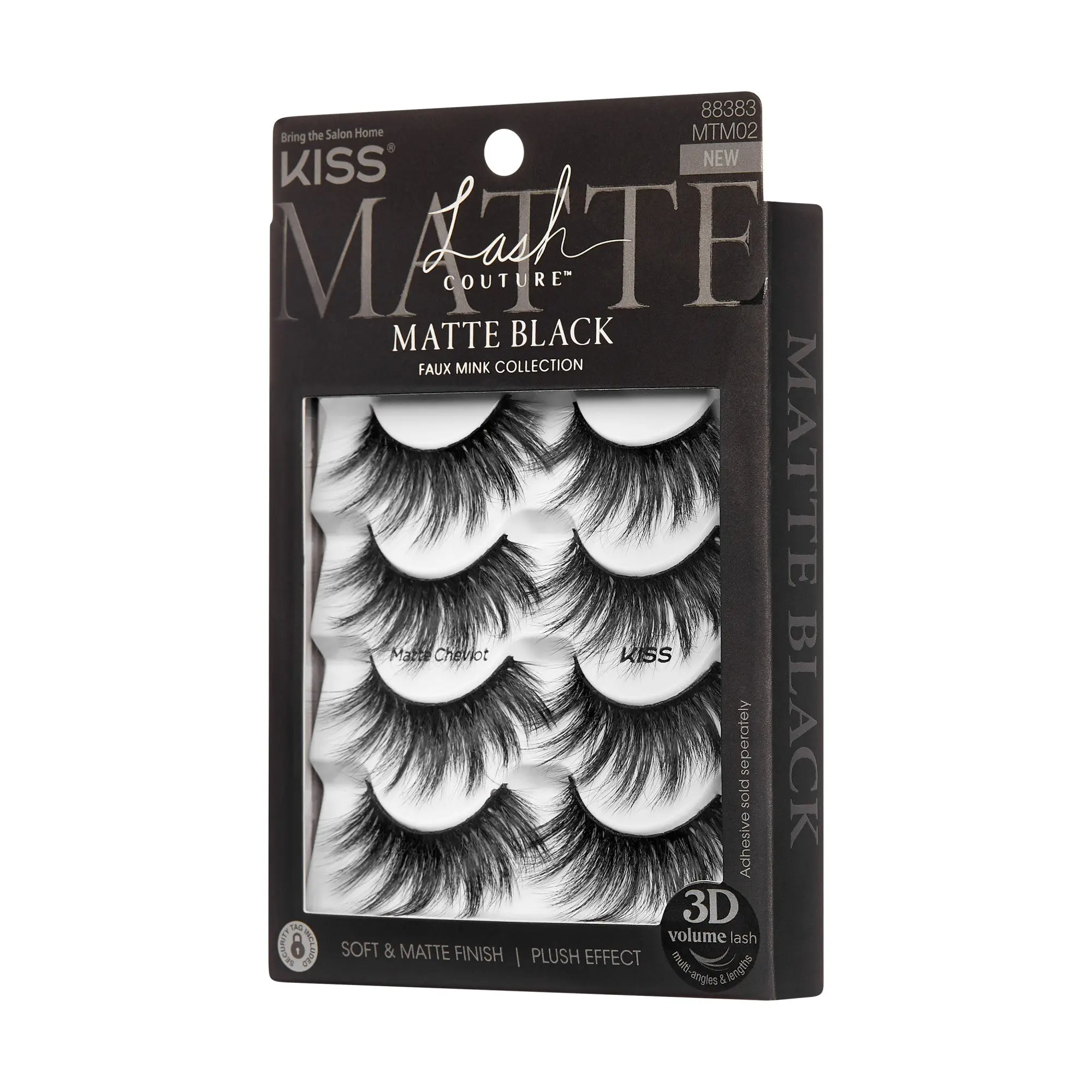 Kiss Lash Couture Matte Black Multipack - Matte Cheviot