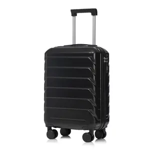 20" ABS Hard Shell Carry-On Luggage with Spinner Wheels – Scratch Resistant Travel Suitcase with Lock