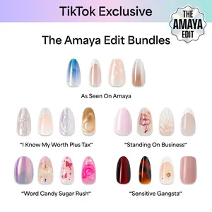 [TikTok Exclusive] [The Amaya Edit] KISS Press On Glue Nails - The Amaya Edit Bundles