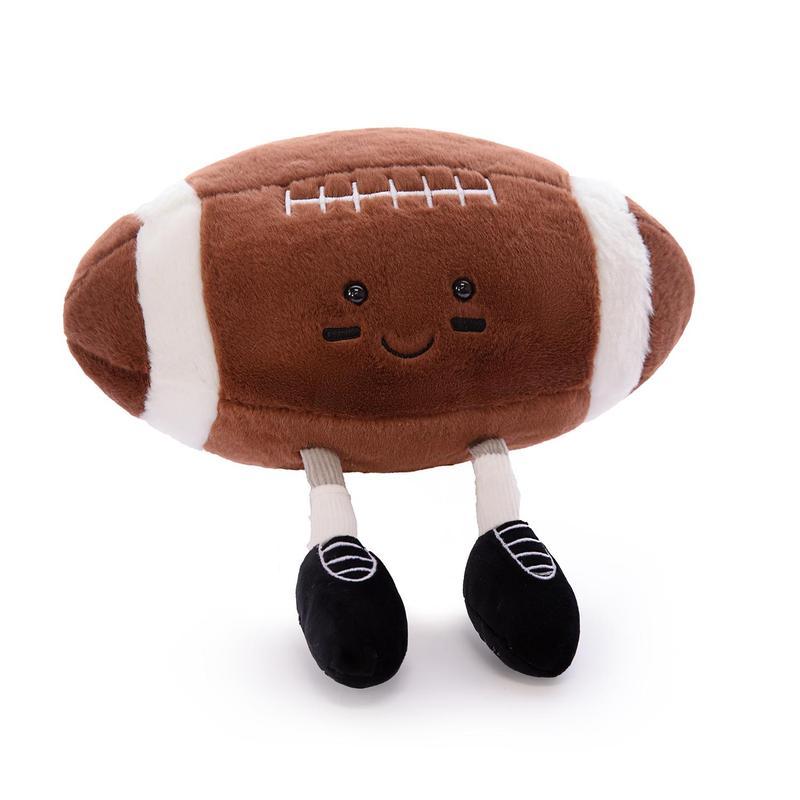 11" Cute Football Plush Toys Soft Stuffed Sport Throw Pillow Plush Ball Gift for Kids Birthday and Christmas Decoration (Footless - Basketball) Durable Fluffy