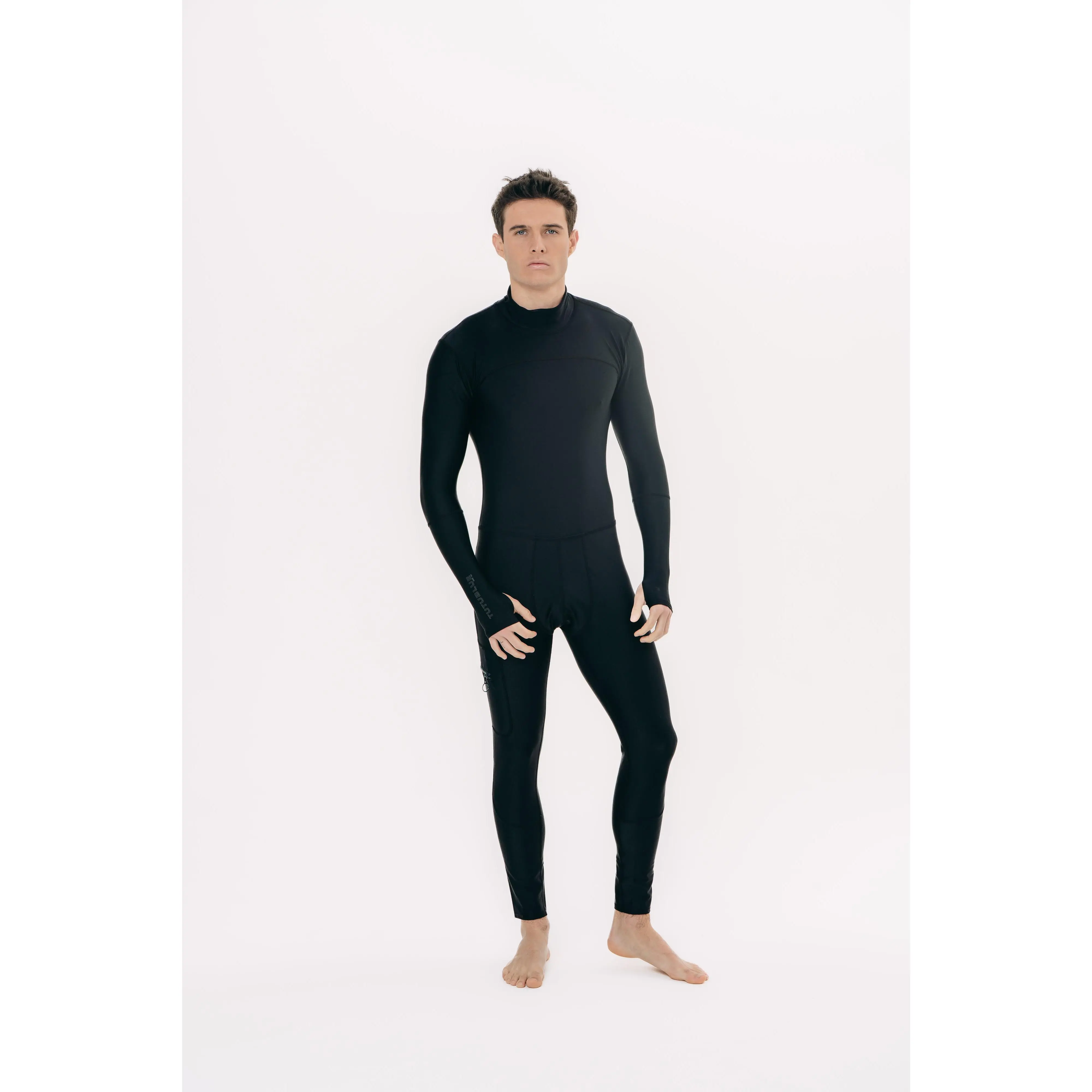 Men's Full-Body UPF 50+ Sun Protective Swimsuit- Black