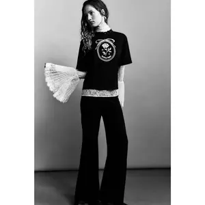 H&M Embroidery-detail T-shirt
