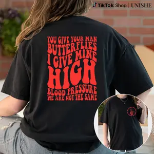 Retro Style Short Sleeve Shirt – Funny High Blood Pressure Humor 'We Are Not the Same'