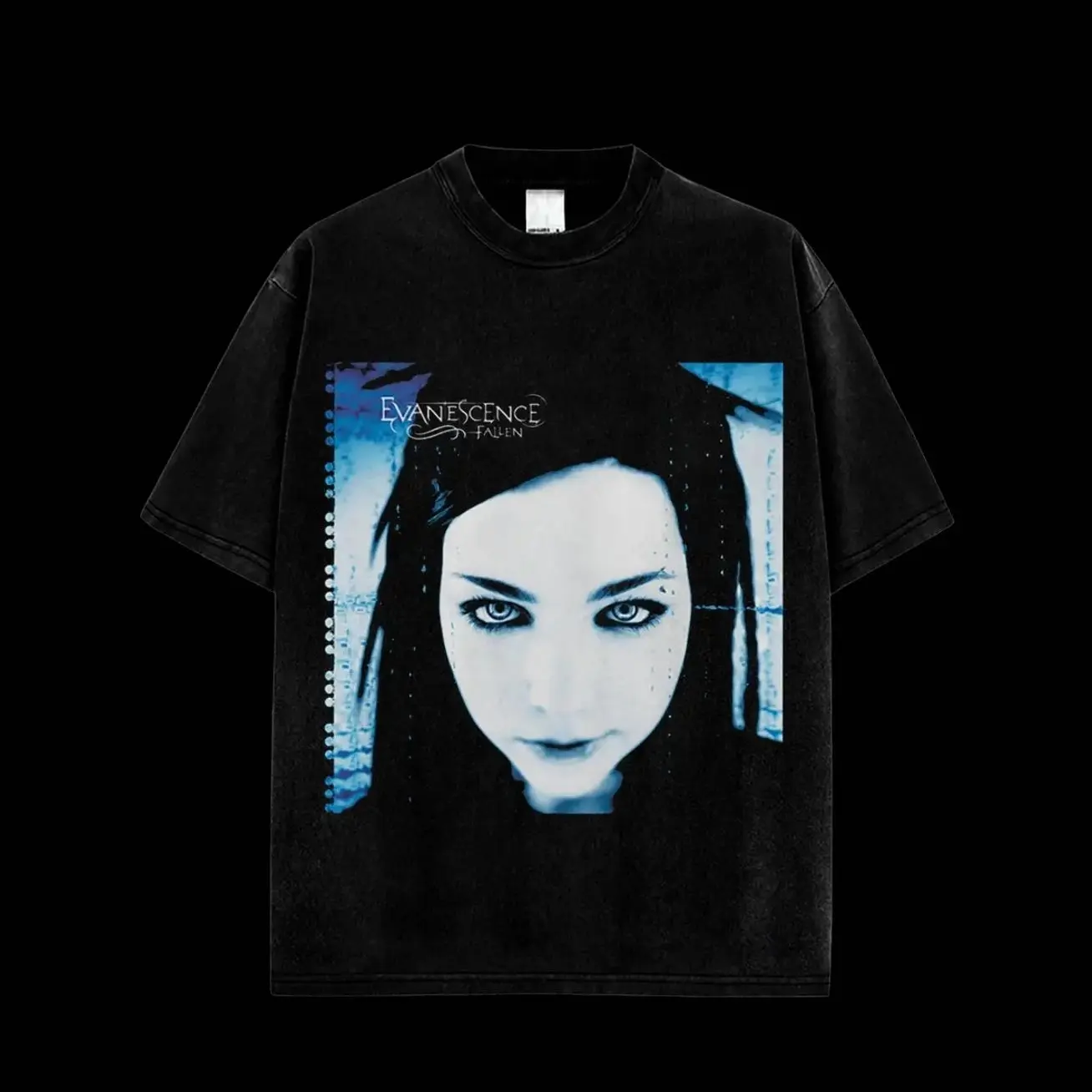 [$$$MANLIFE] Evanescence Fallen Retro Unisex Washed T-Shirt – Evanescence Sanctuary World Tour 2026 100% Heavyweight Cotton, Classic Gothic Rock Cotton Tee, Nu Metal Rock Band Shirt, Gift for Rock Fans 5NB