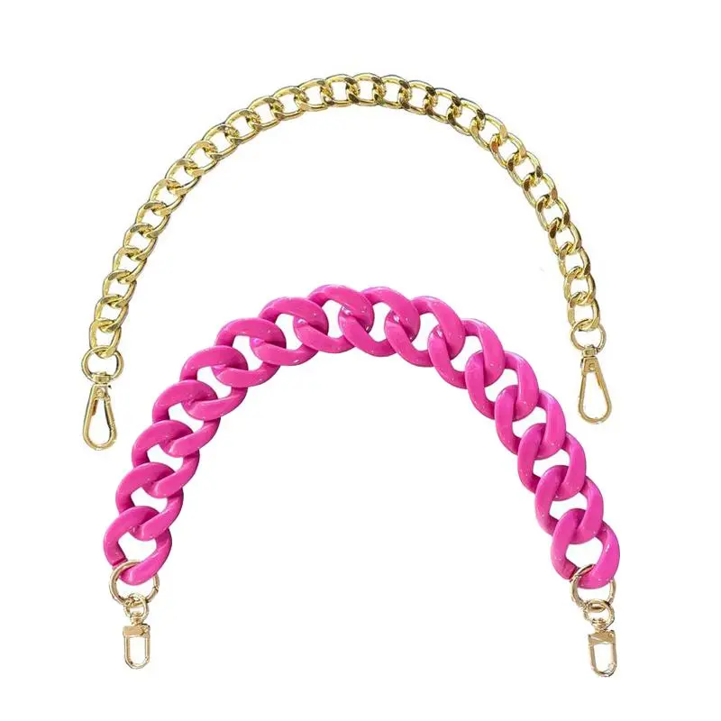 Chunky Durable Aluminum Gold-Tone Bag Chain - Versatile Handle & Decor Accessory for Handbags, Christmas Present