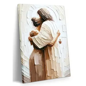 Jesus Christ Inspirational Painting for Living Room Bedroom Prayer Room Canvas Wall Art Religious Home Decor Aesthetic Easter Gift