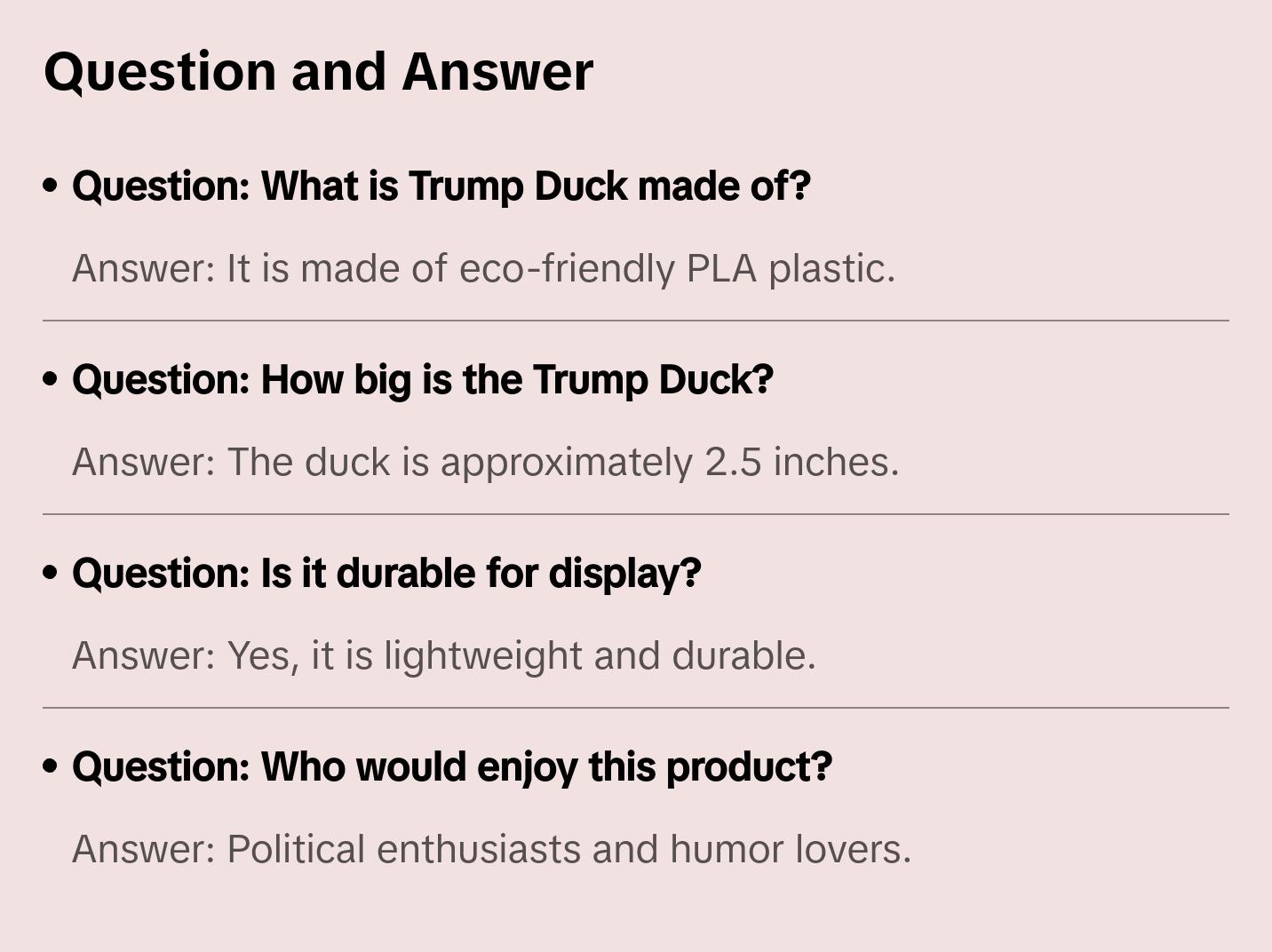 Trump Duck Duck - Original Product with Unique Design and Features Trump Duck Duck - Original Product with Unique Design and Features