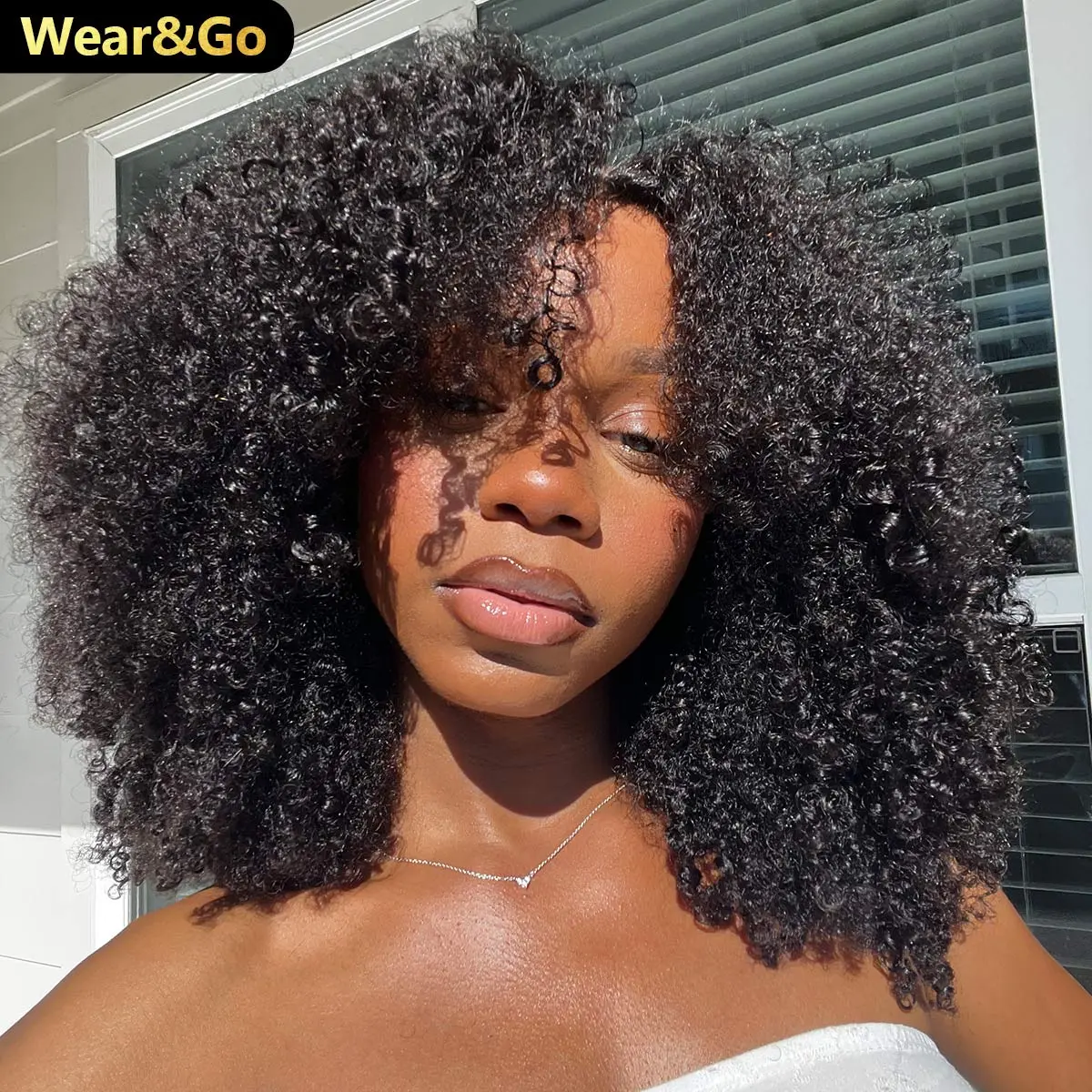 OQ HAIR Afro Curly Bleached Tiny Knots Pre Cut Lace 7x5 HD Wear Go Glueless Wigs Human Hair Wigs Beginner Friendly #outdoorfun