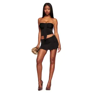 ELYSIA MINI SKIRT - BLACK