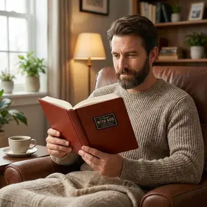 One Minute With God For Men 365 Daily Prayers 2026 Men's Devotional Prayer Journal Bible Study & Prayer Tracking Notebook with Elegant Leather Cover and 100 GSM Thick Paper notes esv journaling