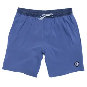 Maui Rippers All-Arounder Shorts - Reef Blue, Ultra Light Breathable Fabric, Quick-Dry Technology, Moisture-Wicking Boxer Brief Liner, Secure Drawstring Waist, Two Side Pockets, One Velcro Pocket, Summer Wear