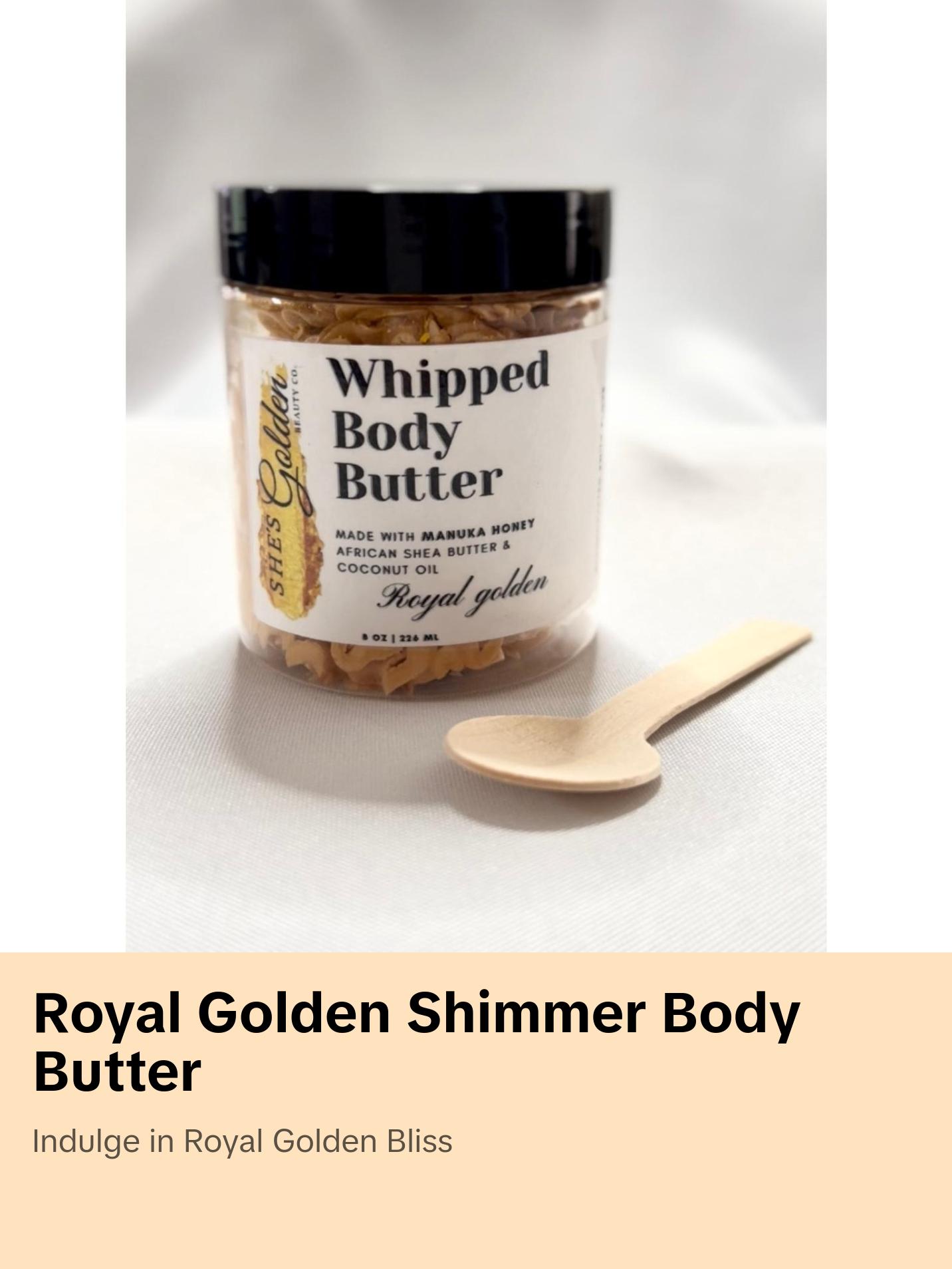 Royal Golden Shimmer Whipped Body Butter