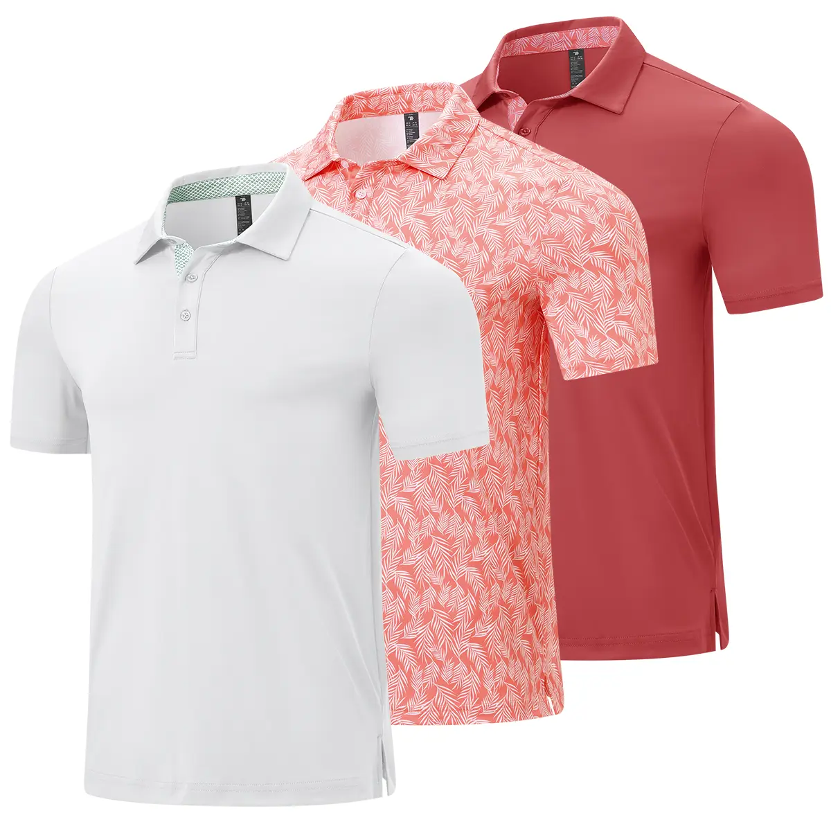 【Creator's Pick】1/3 PACK YSENTO Men's Classic Polo Shirts Contrast Collar Short Sleeve Casual Solid Stylish and Printed Polo Stretch Quick Dry Performance Golf Outdoor Work Polo Shirts for Men' Top