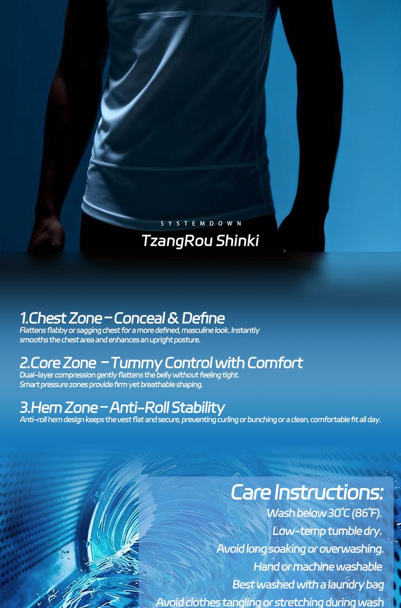 Men's Tummy Control Shapewear for Plus Size - Slimming & Comfortable（3rd Gen）