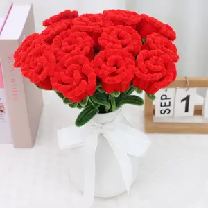 10Pcs Greatflower Pipe Cleaner Artificial Flower Bouquet