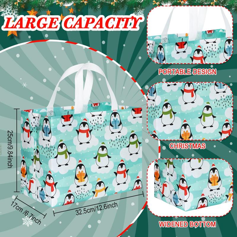 48 Pcs Valentines Gift Bags Reusable Tote Bags Multifunctional Non-Woven Wrapping Bags Goodie Bags Appreciation Gift for Friends Teacher Students Office Employee Coworker,Galentine's Day Birthday Wedding School Classroom Party Gift,Valentine Gift Exchange