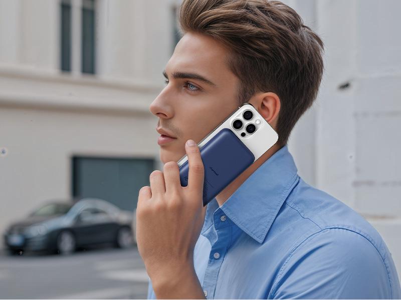 Charmast 10000mAh Wired Power Bank 20W Fast Charging Portable Charger with Removable Cable and LED Display, Slim Non-Wireless Battery Pack for Phones and Tablets