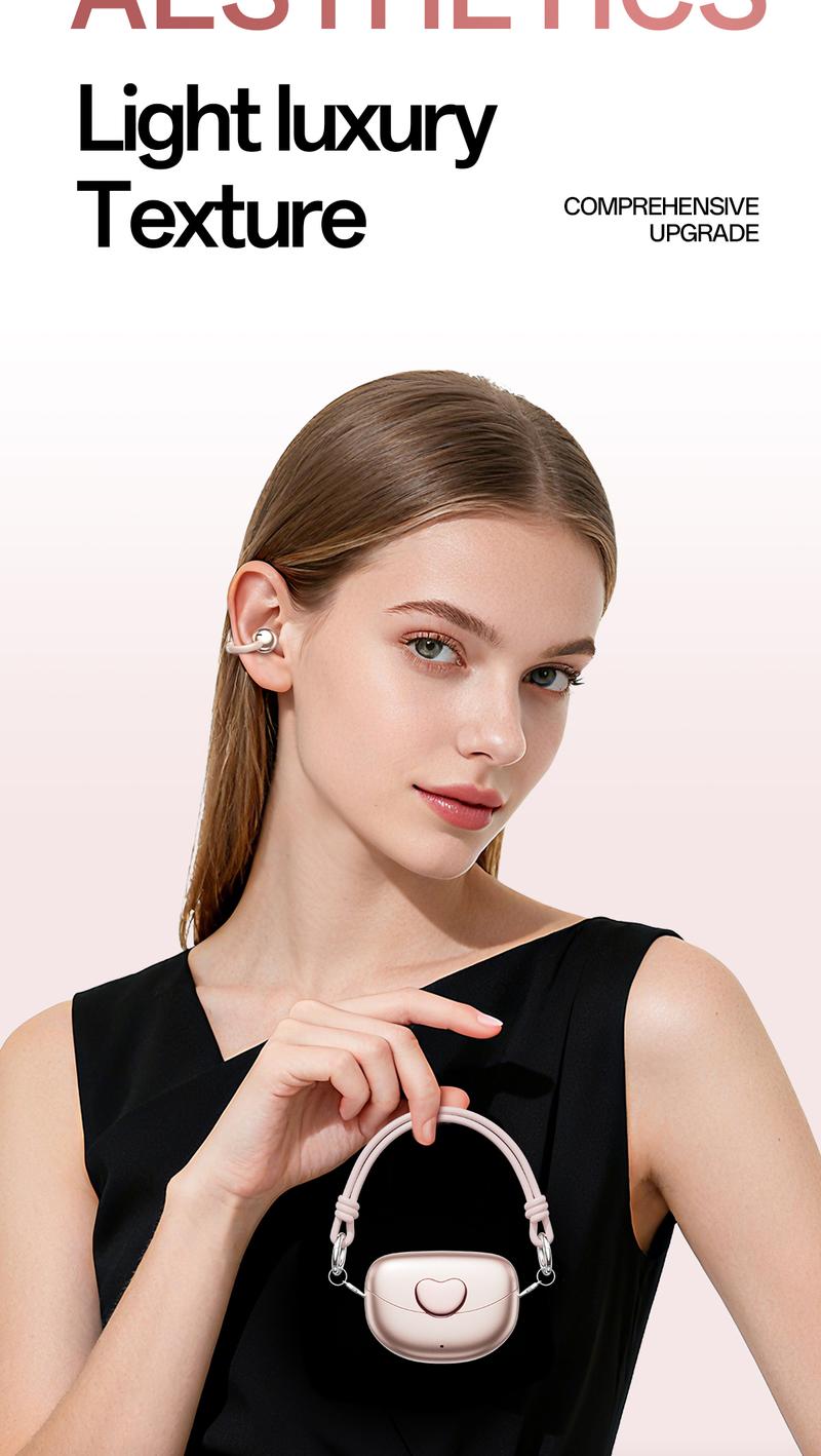 CHENRUIDA M106 High Fidelity Bluetooth Earphones for Women,360°  surround sound,Advanced Noise Reduction Long Battery Life IPX7 Waterproof Rose Gold Headset wireless headphones noise cancelling headphones gamingheadset Christmas Gifts