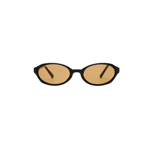 Le Specs Lunita Sunglasses in Black & Light Brown Mono