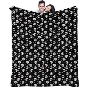 1pc Flannel Blanket Funny Screaming Goat Theme, Soft And Cozy Bedding Decorative Throw, Whimsical Style Sofa Nap Blanket, All-Season Living Room Bedroom Blanket, Multi-Functional Decorative Throw, Gift For Whimsical Style Lovers, Home Decor Blanket