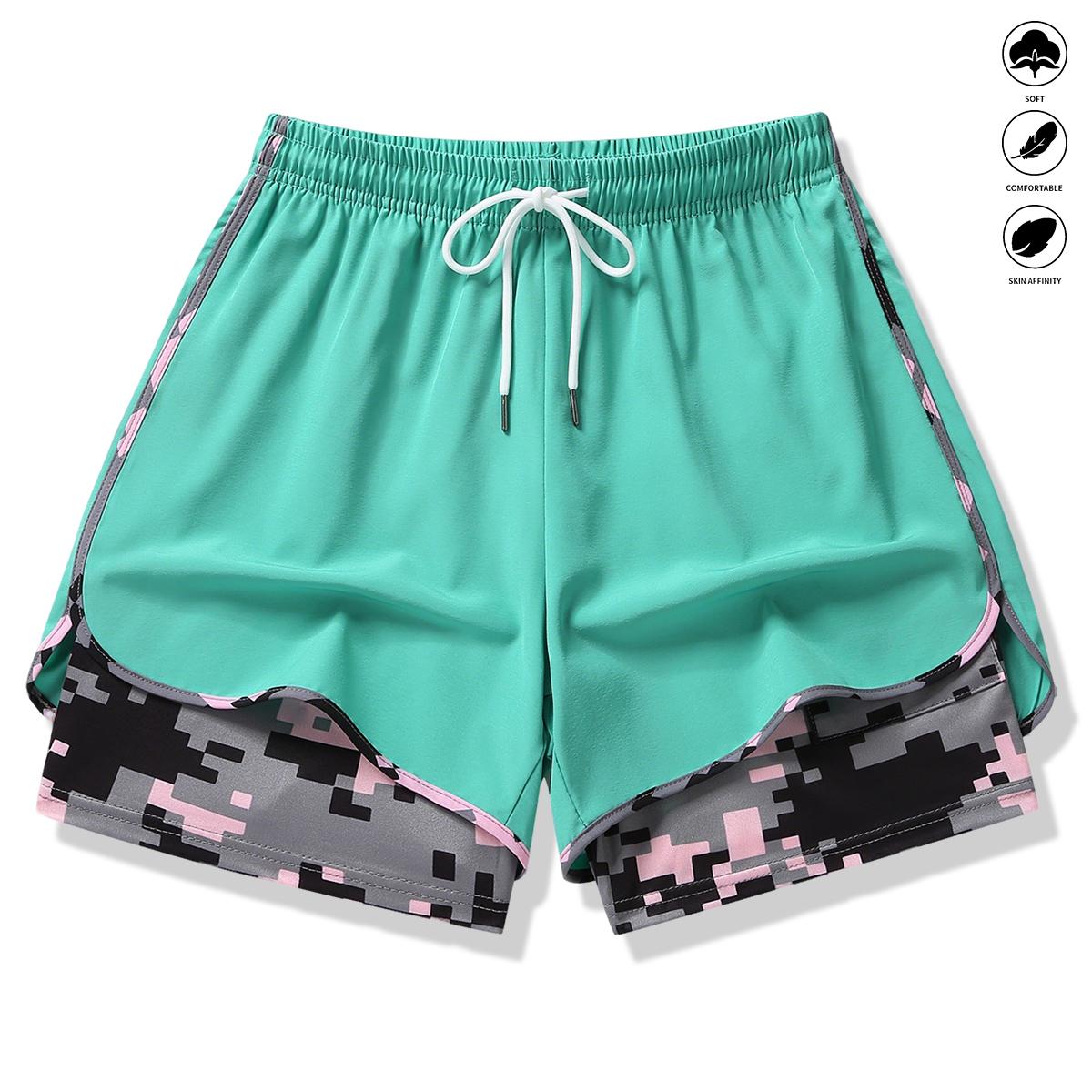 3-pack women’s casual athletic shorts with built-in liner, drawstring, elastic waistband—suitable for outdoor sports, fitness, running, and casual wear; women’s shorts, athletic shorts, womenswear 3-pack women’s casual athletic shorts with built-in liner, drawstring, elastic waistband—suitable for outdoor sports, fitness, running, and casual wear; women’s shorts, athletic shorts, womenswear