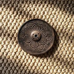 Lotus Wisdom Wooden Incense Holder