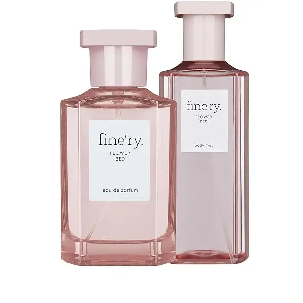 fine'ry Women's EDP Duo Set - 2-Piece Personal Care Layering Perfume Kit with Lush Peony Blend & Wild Bamboo Leaf Scent, Includes 60ml EDP Spray & 150ml Hair and Body Mist for Carefree Mood, Hair And Body Mists