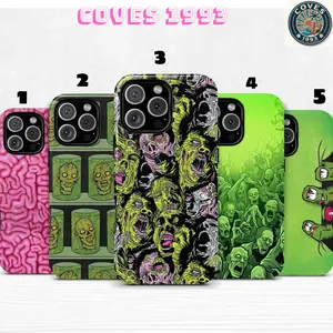 [Free Gift 5pc Sticker] Zombie Horror Phone Case Dual Shell Cover for iPhone 17 16 15 14 13 12 11 Pro Max Plus Dual Layer Protective Case