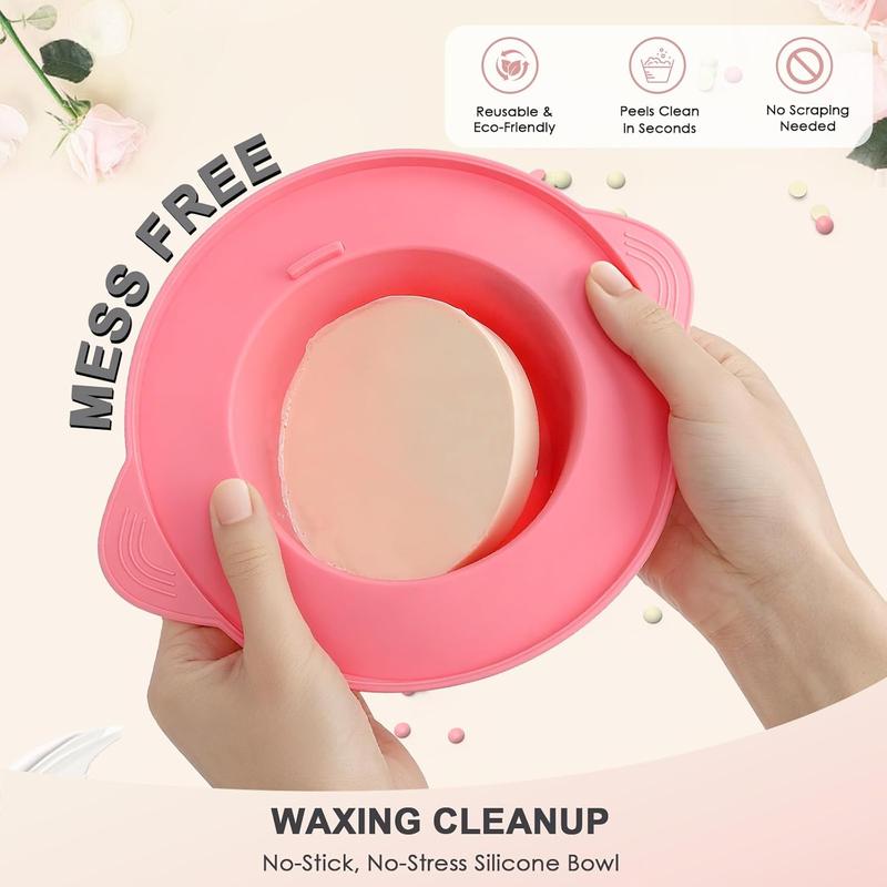 Professional Nose & Hair Waxing Kit, Portable Electric Wax Heater Warmer Kit For Nose Body Hair Removal,Pot Hot Wax Heater With 400g Beans & 10 Sticks For Facial, Armpit Waxing at Home