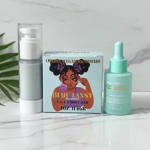 PALZSKIIN Blue Tansy Facial Set Eczema & Acne Relief Bar with Oatmeal & Organic Maple Syrup for Sensitive Skin Gentle Cleanser for Daily Use Reduces Redness Balances Oil Moisturizing