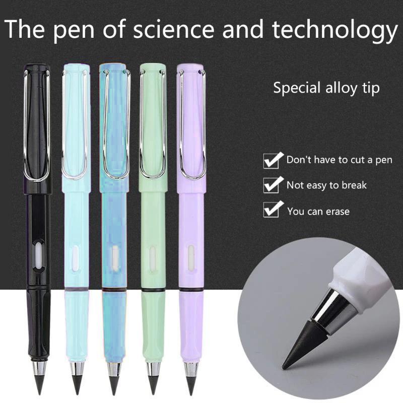 【FaddishDeal】1-9 Pcs HB Infinity Pencil with Eraser,Inkiess  Pencils, Forever Pencil That Doesn't Need To Be Sharpened Springtok, mechanical pencils.excellent gifts for Christmas and new year，Must-buy on Black Friday