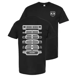 Evolution Grille T-Shirt - Classic Pickup TruckGenerations Graphic Tee, Perfect Gift for Ram Fans, RetroMenswear.