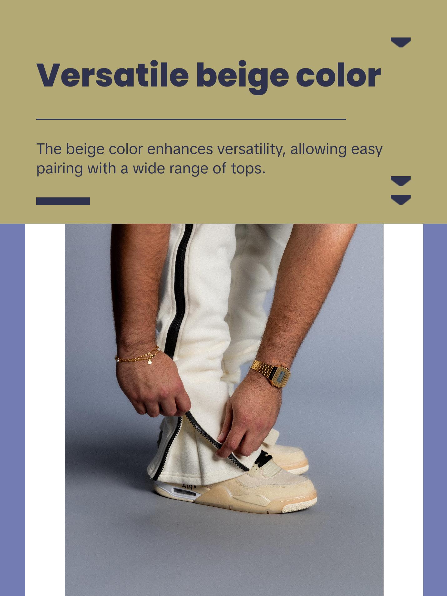 ELAVAR FLARED/REGULAR Sweats Beige