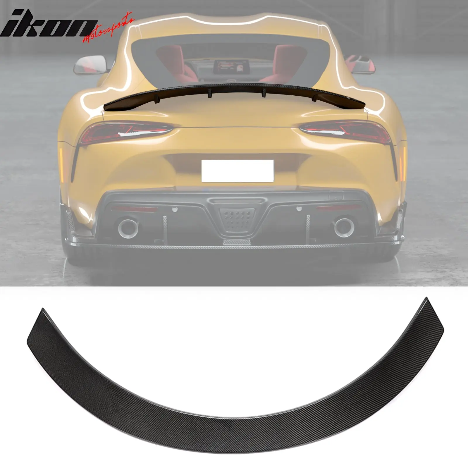 Trunk Spoiler for Toyota GR Supra 2020-2026 MZ Speed Gloss Carbon Fiber