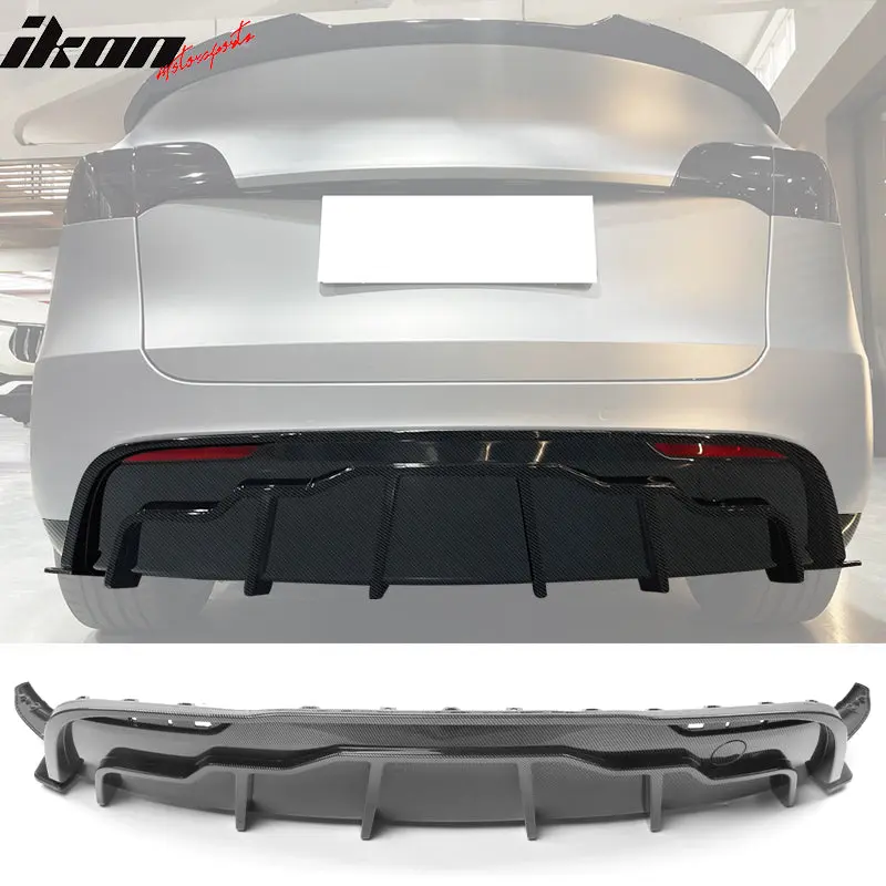Rear Diffuser Shark Fin Splitter for Tesla Model Y 2020-2025