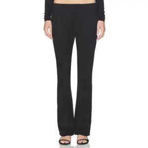 LIONESS Low Waisted Slim Pant in Noir