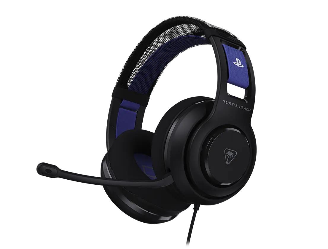 Turtle Beach Atlas 200 Wired Over Ear Gaming Headset - 3.5mm Jack Headset for Gaming, 50mm Nanoclear™ Drivers, Adjustable Floating Headband, Memory Foam Cushions, Flip-Mic, Compatible with PS/PC/Mobile Devices