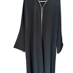 Dubai Closed Abaya in Zoom Fabric - Elegant dark gray Abaya for Women