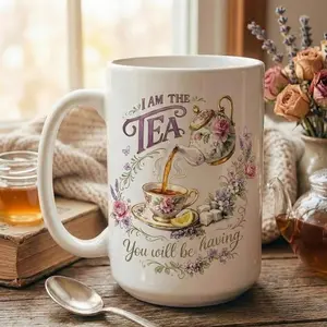 I Am The Tea That You Are Having Mug, Bookish Tea Lover Gift, Romance Reader Mug, BookTok Coffee CupI Am The Tea That You Are Having Mug, Bookish Tea Lover Gift, Romance Reader Mug, BookTok Coffee Cup