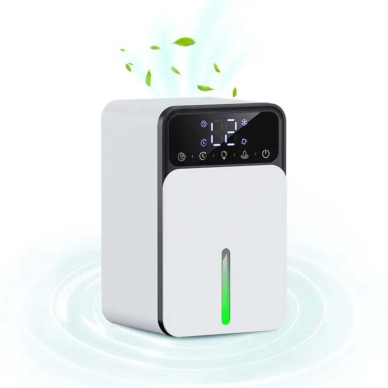 Quiet Compact Home Dehumidifier-Air Purifier with 150*135*242mm Compact Body, Ultra-Quiet Operation, Powerful Moisture Removal & Drying for Bedroom, Targets Damp Basements, Ideal for Humid & Rainy Seasons, Indoor Use