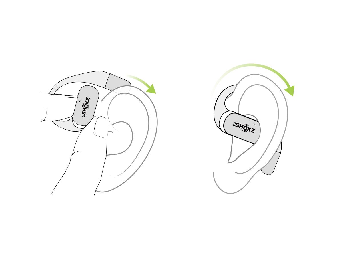 SHOKZ New OpenFit 2+ Open-Ear Headphones, Dolby Audio Enabled, Comfortable Earbuds with Soft Ear Hooks, 48H Playtime, IP55 Water-Resistant, USB-C Fast Charging, Wireless Charging