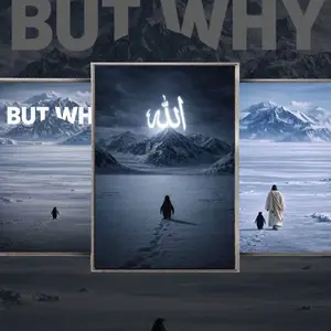 [NO FRAME]   Pinguino Nichilista Poster, 'But Why' Wall Decor, I Just Gotta Be Me Poster, Gift For Men and Women, The Others Survived, He Lived