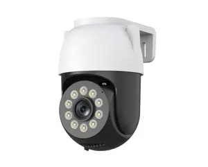 ICSEE APP 2K Security Cameras Outdoor,2.4G WiFi Security Camera,360° PTZ,Auto Tracking,Spotlight & Siren,2-Way Audio,Color Night Vision,1 Pack